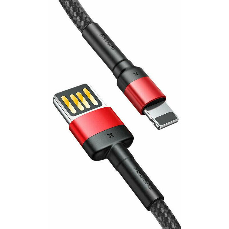 Дата кабель Baseus Cafule USB to Lightning Special Edition 2.4 А (1 м) (CALKLF-G)