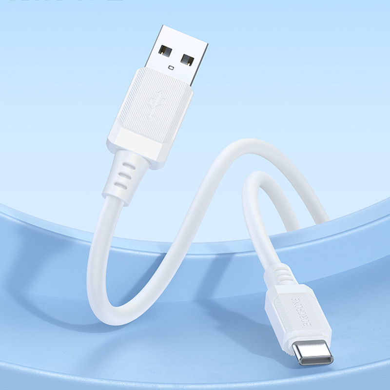 Дата кабель Borofone BX115 Lotto USB to USB-C 3 А (1 м) White