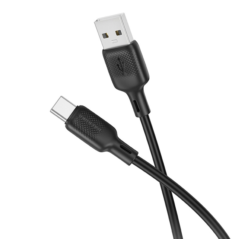 Дата кабель Borofone BX113 Lenny USB to USB-C 3 А (2 м) Black