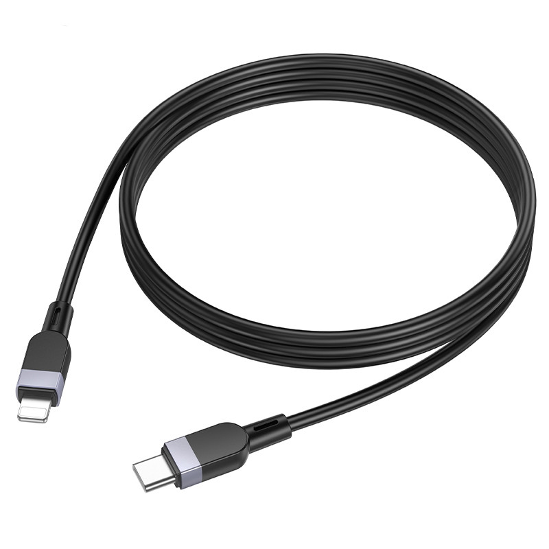 Дата кабель Hoco X109 Energy silicone USB-C → Lightning (1 м) Black