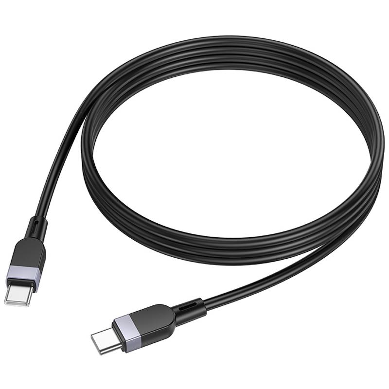 Дата кабель Hoco X109 Energy silicone USB-C → USB-C 60W (3 м) Black