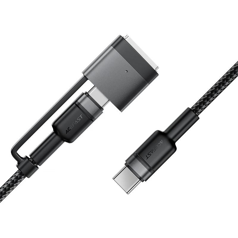 Дата кабель Acefast C22-05 2in1 USB-C → USB-C 240W/MAG3 140W (1.2 м) Black