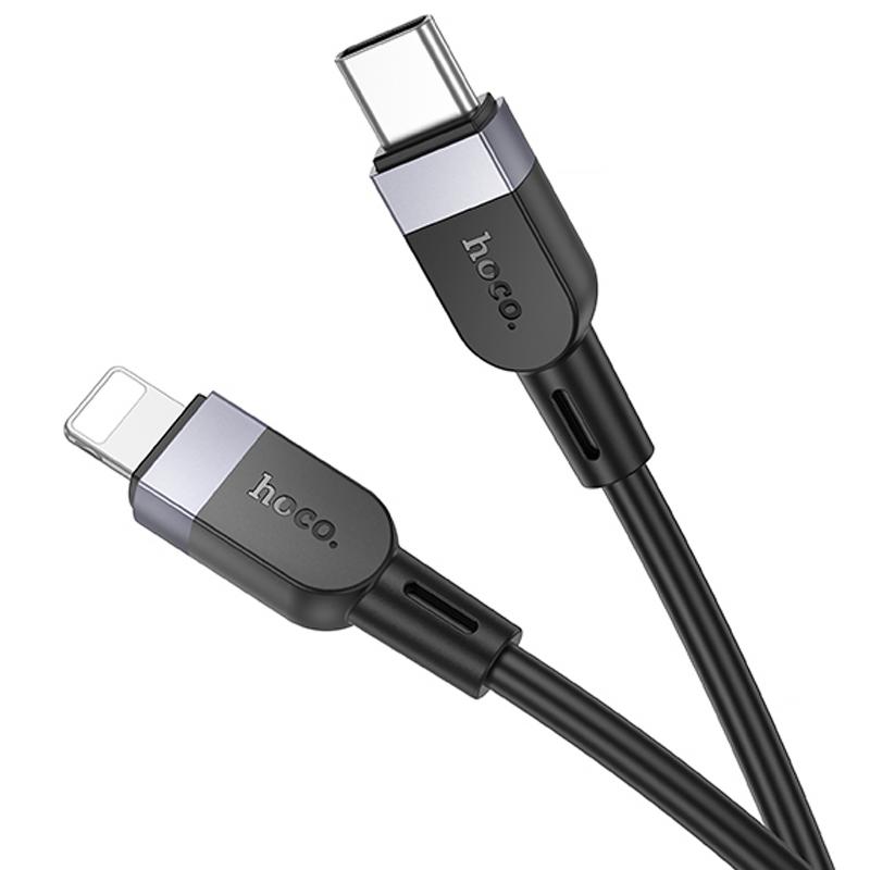 Дата кабель Hoco X109 Energy silicone USB-C → Lightning (2 м) Black