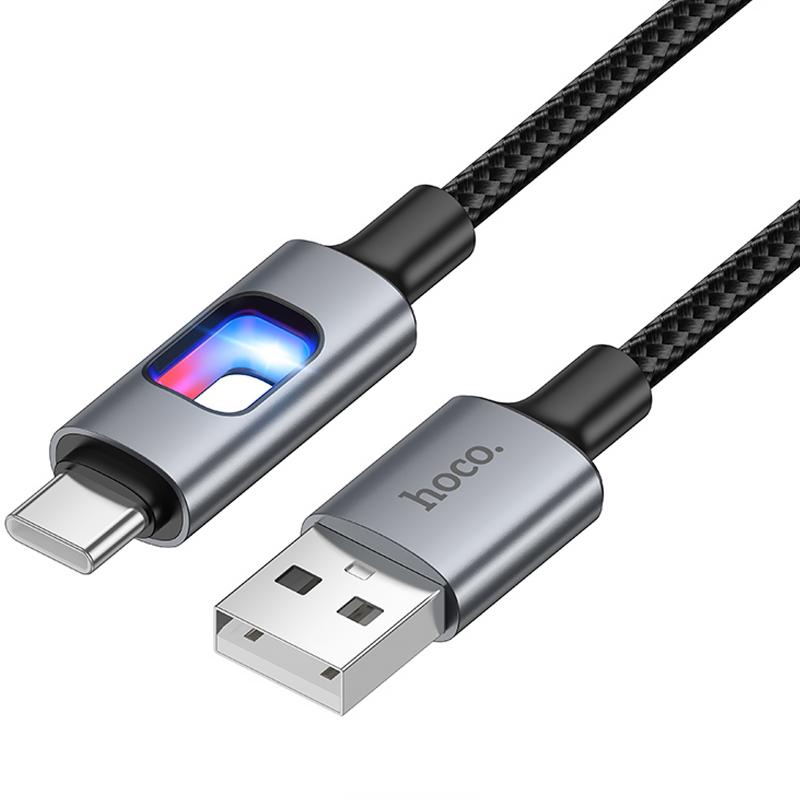Дата кабель Hoco U144 USB to USB-C 3 А (1.2 м) Black