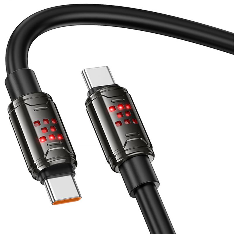 Дата кабель Hoco U143 Joy USB-C → USB-C 240W (1.2 м) Black