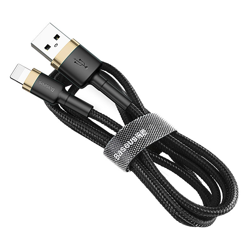 Дата кабель Baseus Cafule USB to Lightning 2.4 А (1 м) (CALKLF-B)
