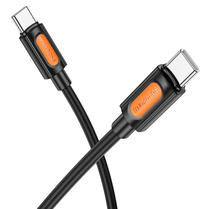 Дата кабель Borofone BX114 Structure USB-C → USB-C 60W (1 м)
