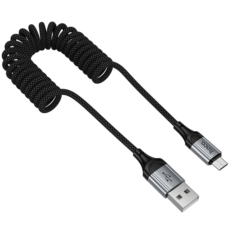 Дата кабель Hoco X121 Nuevo USB to Micro-USB 2.4 А (1.5 м) Black