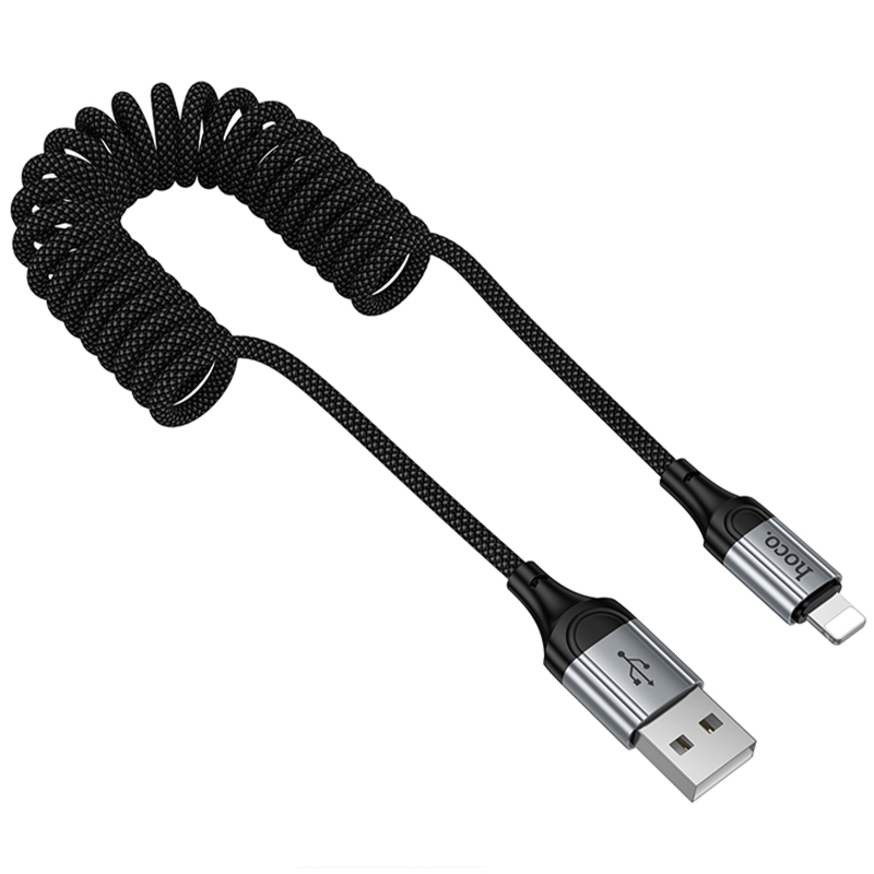 Дата кабель Hoco X121 Nuevo USB to Lightning 2.4 А (1.5 м) Black