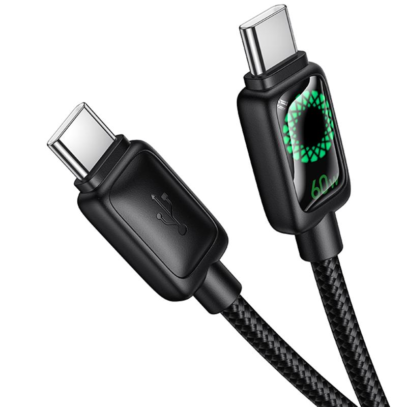 Дата кабель Hoco U146 Mundo USB-C → USB-C 60W (1.2 м) Black