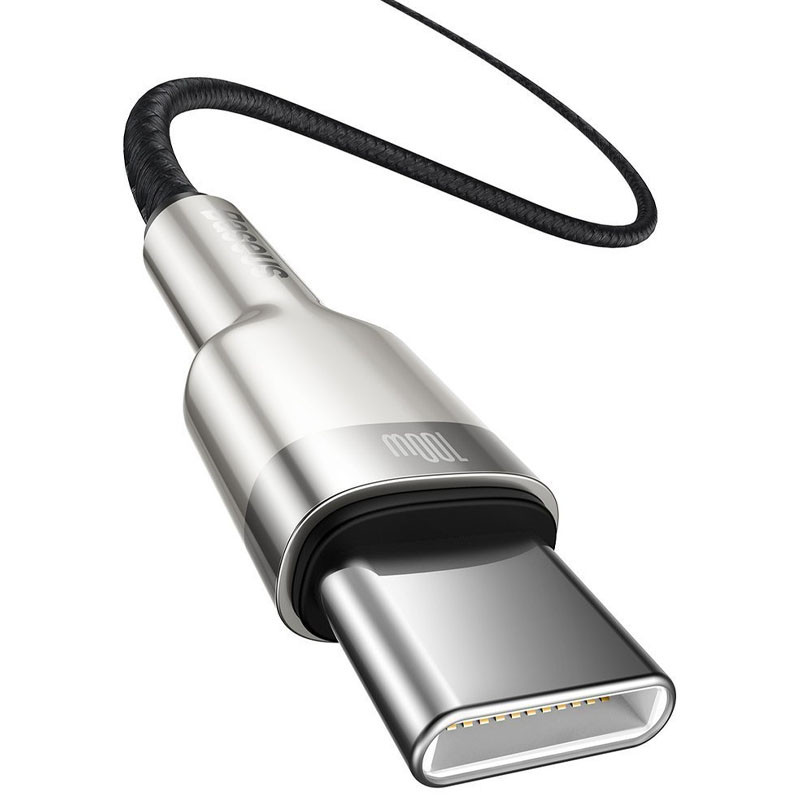 Дата кабель Baseus Cafule Metal USB-C → USB-C 100W (1 м) (CATJK-C)