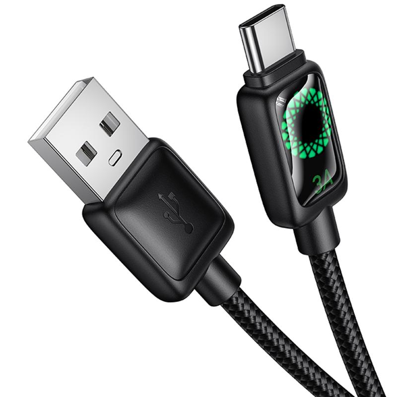 Дата кабель Hoco U146 Mundo USB to USB-C 36W (1.2 м) Black