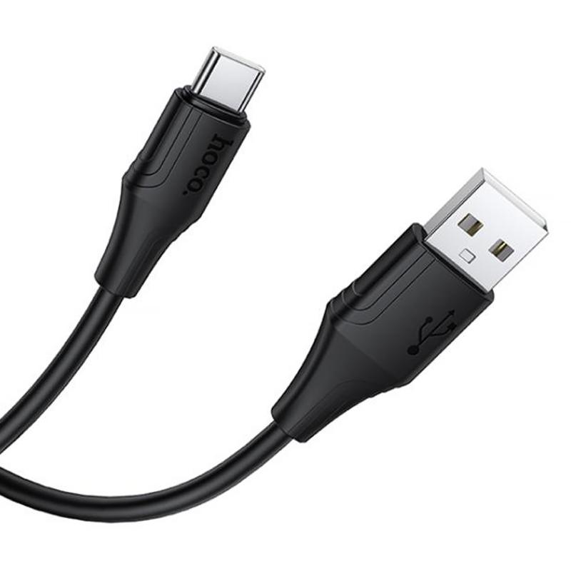 Дата кабель Hoco X124 Bien silicone USB to USB-C 3 А (1 м)