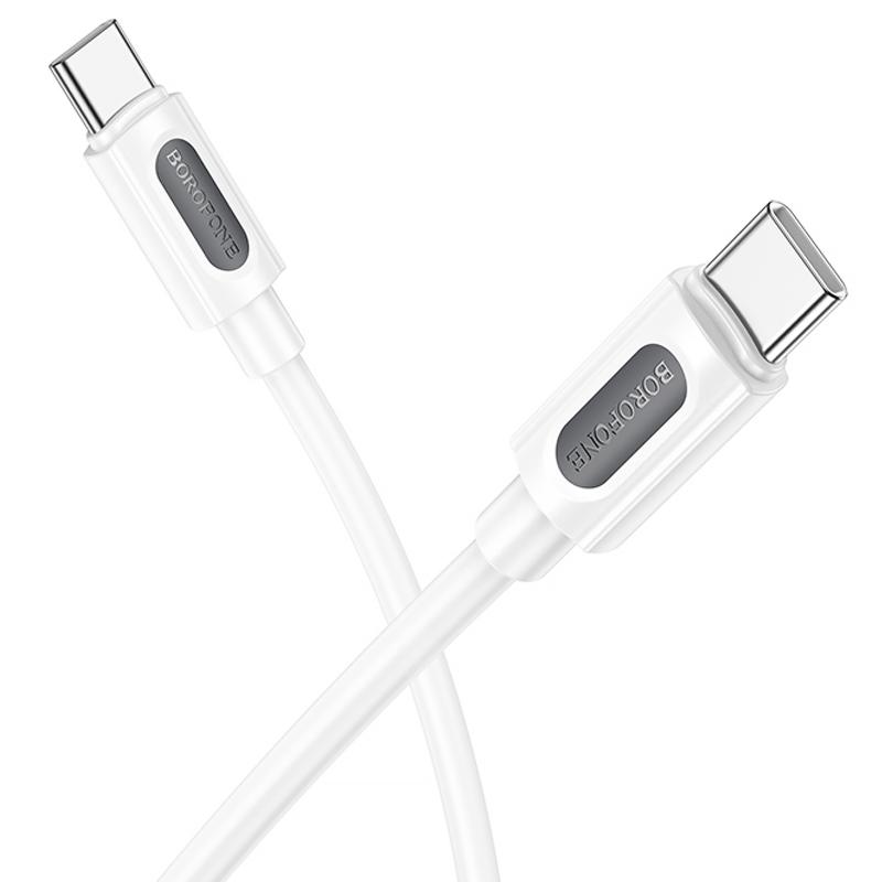 Дата кабель Borofone BX114 Structure USB-C → USB-C 60W (1 м)