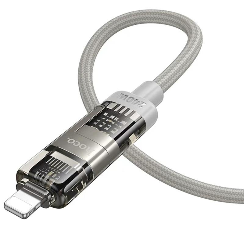 Дата кабель Hoco U151 Goldsmith 4in1 USB-C to USB/USB-C → Lightning 240W (1.2 м) Gray