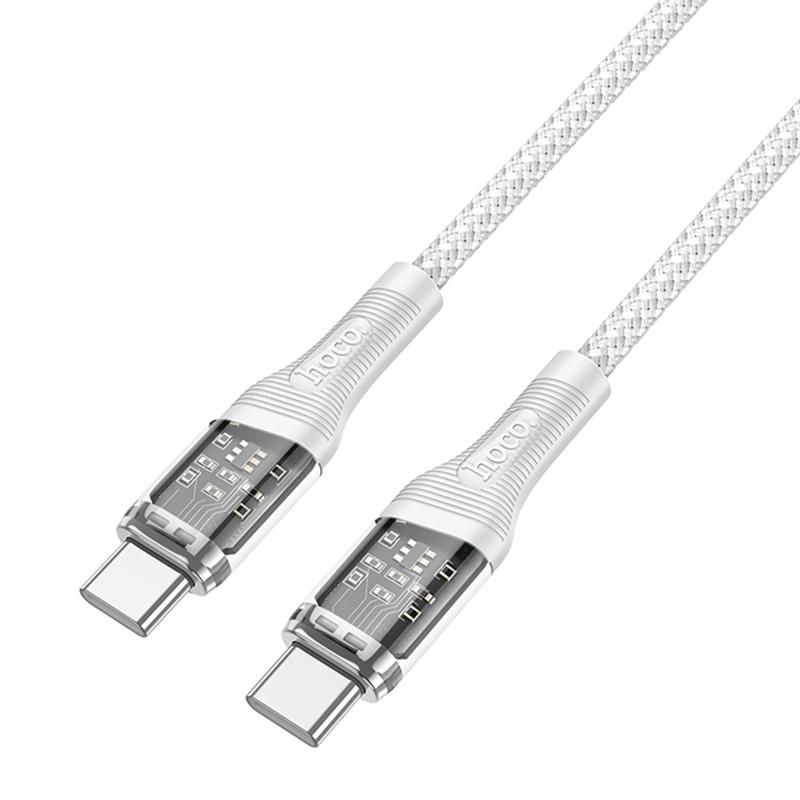 Дата кабель Hoco U111 Discovery Edition USB-C → USB-C 60W (1.2 м) Grey