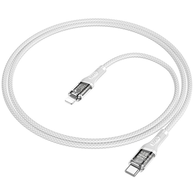 Дата кабель Hoco U111 Discovery Edition USB-C → Lightning 27W (1.2 м) Grey