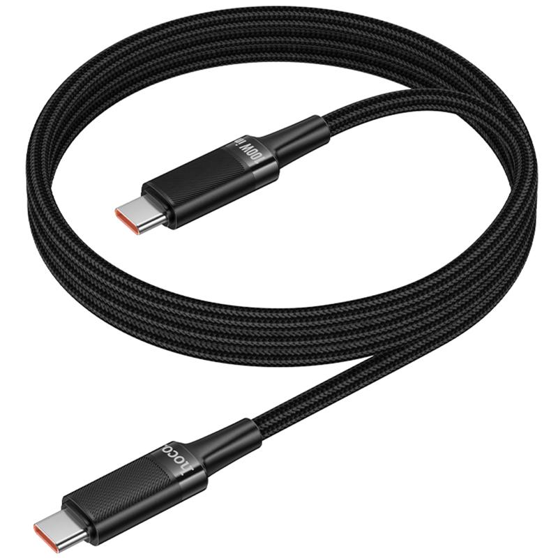 Дата кабель Hoco U153 Extreme USB-C → USB-C 100W (1.2 м) Black