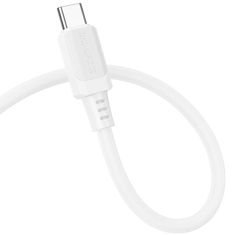 Дата кабель Borofone BX115 Lotto USB-C → USB-C 60W (1 м) White