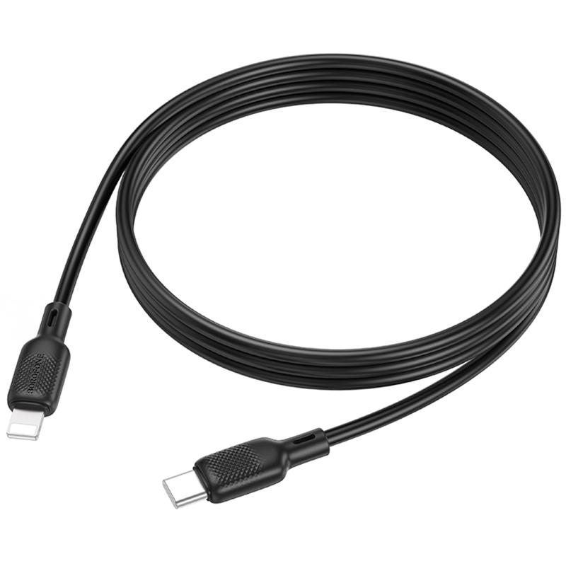 Дата кабель Borofone BX113 Lenny USB-C → Lightning 27W (2 м) Black