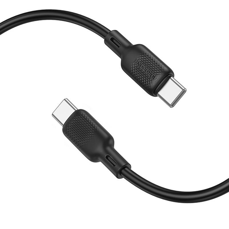 Дата кабель Borofone BX113 Lenny USB-C → USB-C 60W (2 м) Black
