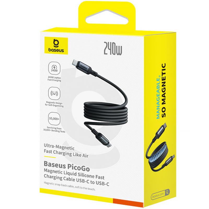 Дата кабель Baseus PicoGo USB-C → USB-C 240W (1 м) (E04233) Cosmic Black