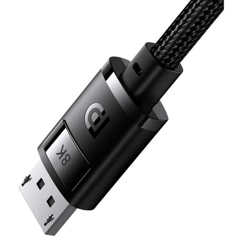 Дата кабель Baseus High Definition Series DP 8K to DP 8K (1.5 м) (B00633706111) Cluster Black