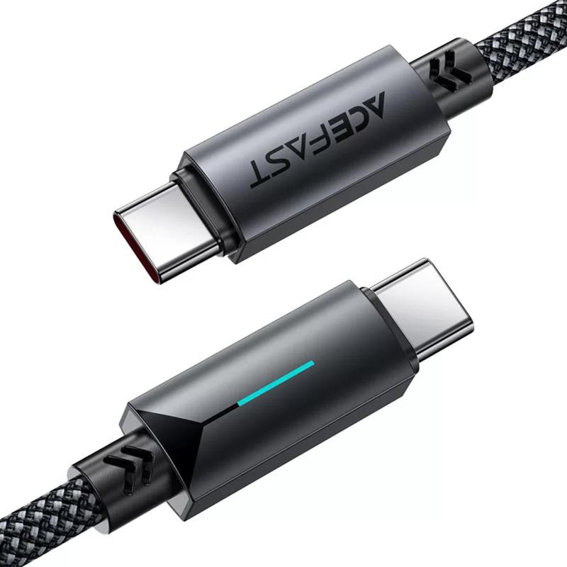 Дата кабель Acefast C19-03 USB-C → USB-C 60W (1.2 м) Black