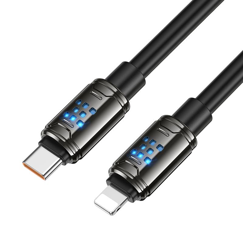 Дата кабель Hoco U143 Joy USB-C → Lightning 27W (1.2 м) Black