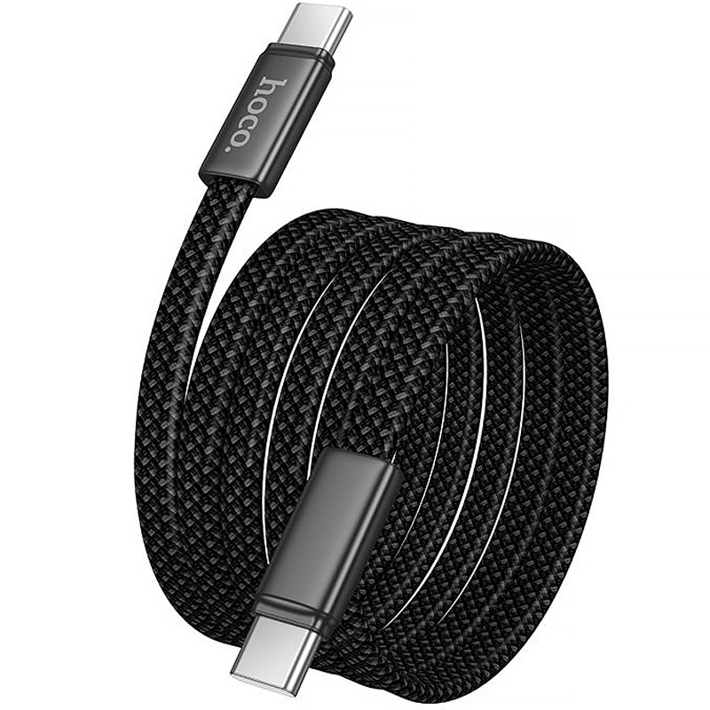 Дата кабель Hoco X125 Exceso USB-C → USB-C 60W (1 м) Black