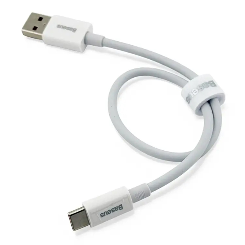 Дата кабель Baseus Superior Series Fast Charging USB to USB-C 100W (0.25 м) (P10320102) Moon White
