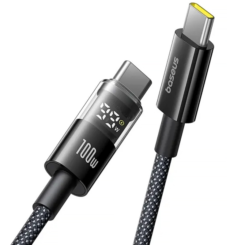 Дата кабель Baseus Display 2 USB-C → USB-C 100W (2 м) (P10382702) Cosmic Black