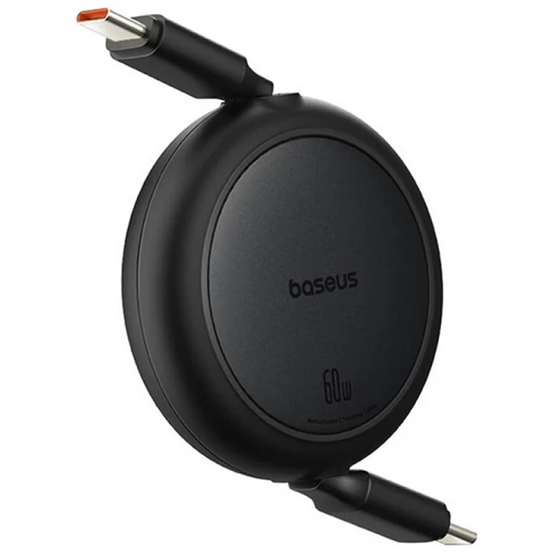 Дата кабель Baseus Free2Pull Mini Retractable USB-C → USB-C 60W (1 м) (P10364500) Cluster Black