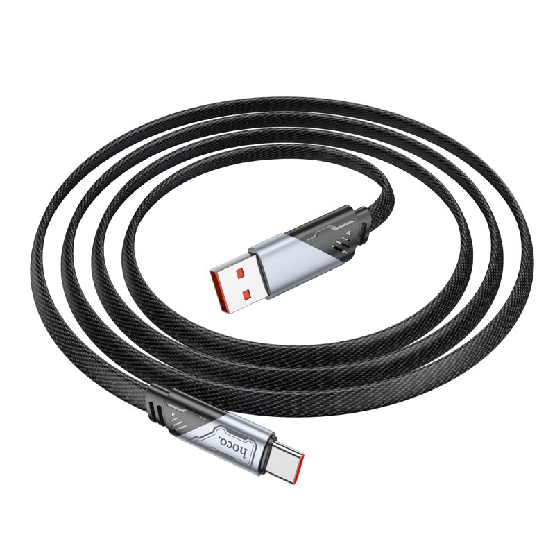 Дата кабель Hoco U119 Machine charging data USB to USB-C 5 А (1.2 м) Black