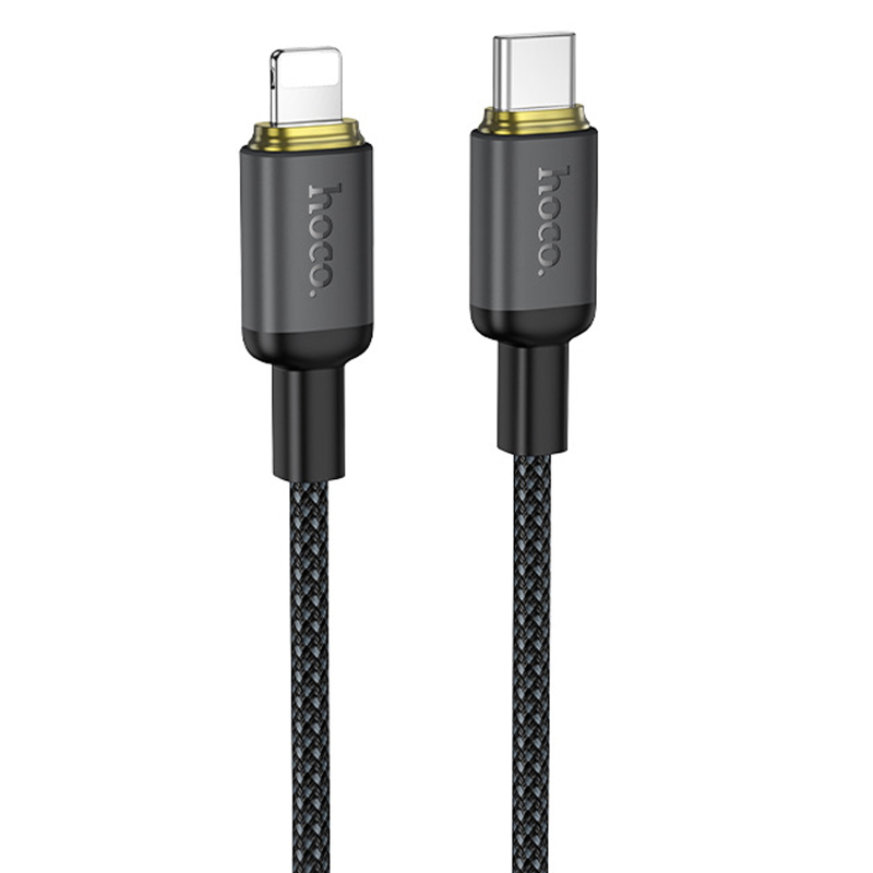 Дата кабель Hoco X128 Benefit USB-C → Lightning 30W (1 м) Black