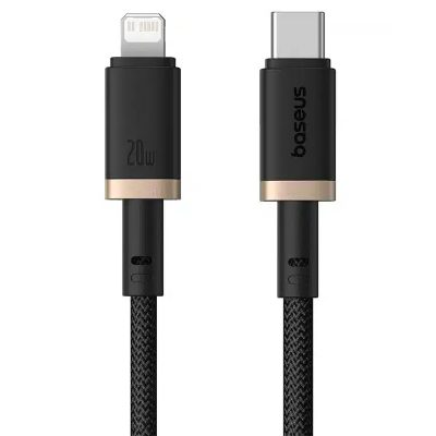 Дата кабель Baseus Dura Series Fast Charging USB-C → Lightning 20W (1 м) (CB000123) Gold / Black