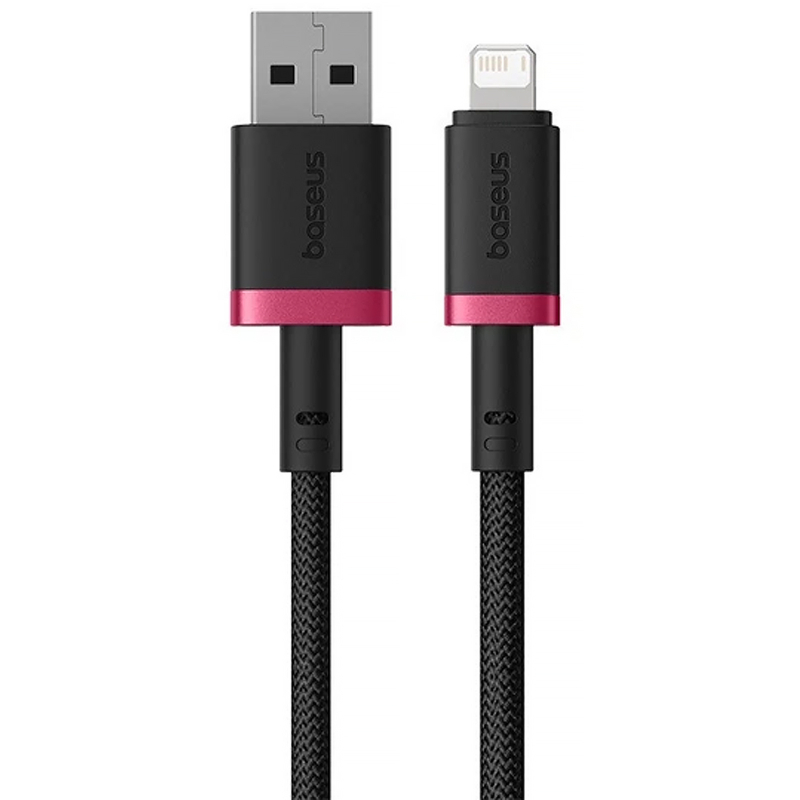 Дата кабель Baseus Dura Series Fast Charging USB to Lightning 2.4 А (1 м) (CB000122) Red / Black