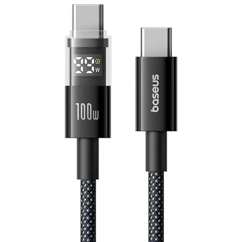 Дата кабель Baseus Display 2 USB-C → USB-C 100W (2 м) (P10382702) Cosmic Black