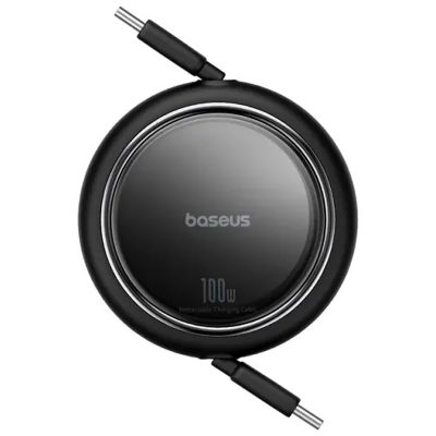 Дата кабель Baseus Free2Draw Mini Retractable USB-C → USB-C 100W (1 м) (P10364500) Cluster Black