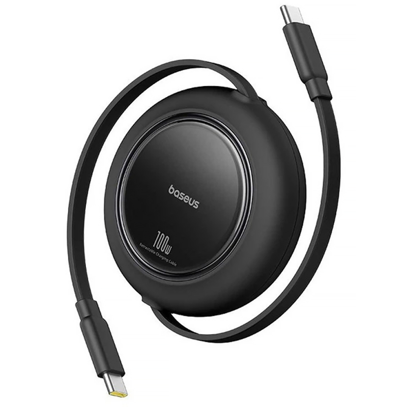 Дата кабель Baseus Free2Pull Mini Retractable USB-C → USB-C 100W (2 м) (P10364500113) Cluster Black