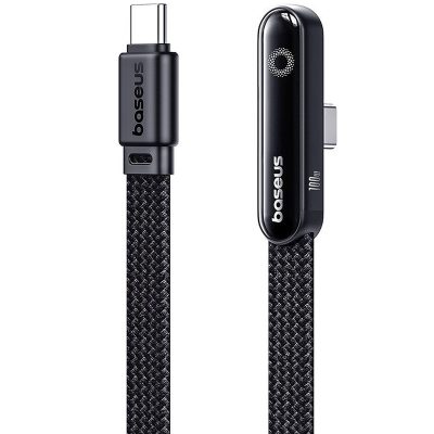 Дата кабель Baseus MVP 3 side plug and stand USB-C → USB-C 100W (2 м) (P10382500121) Cosmic Black