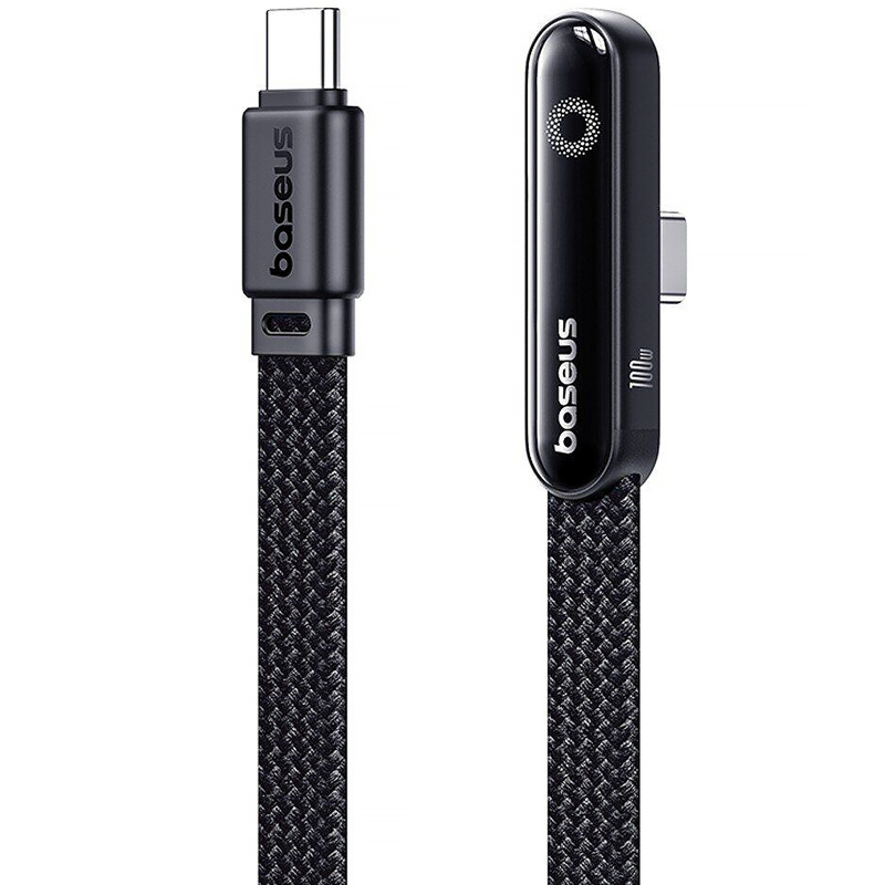 Дата кабель Baseus MVP 3 side plug and stand USB-C → USB-C 100W (2 м) (P10382500121) Cosmic Black