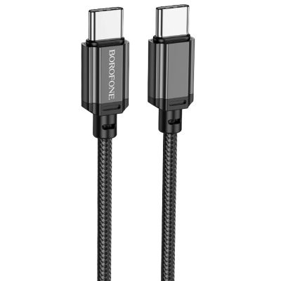 Дата кабель Borofone BX87 USB-C → USB-C 60W (1 м) Black