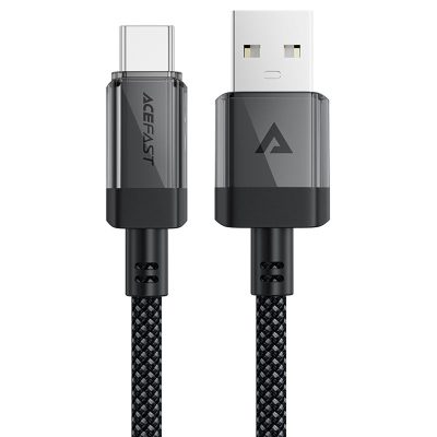 Дата кабель Acefast C12-04 USB to USB-C 3 А (1.2 м) Black