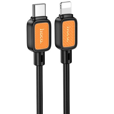 Дата кабель Hoco X108 Benefit 27W Type-C to Lightning (1m) Black