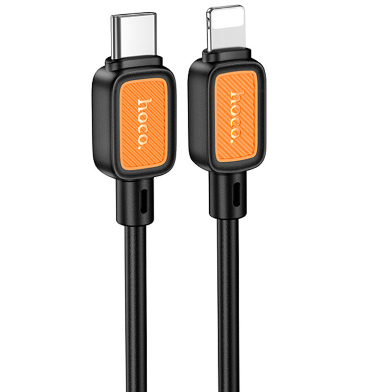 Дата кабель Hoco X108 Benefit 27W USB-C → Lightning (1 м) Black