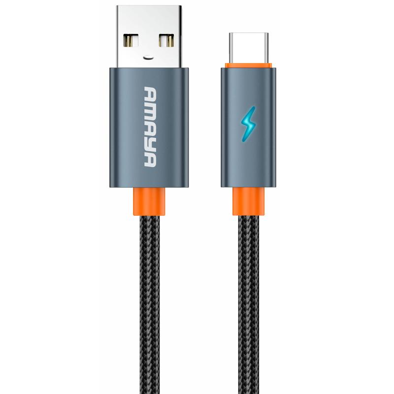 Дата кабель Amaya 58C USB to USB-C 100W (1 м) Gray