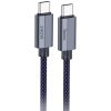Дата кабель Hoco U134 Primero Type-C to Type-C 240W (1.8m) Dark Blue