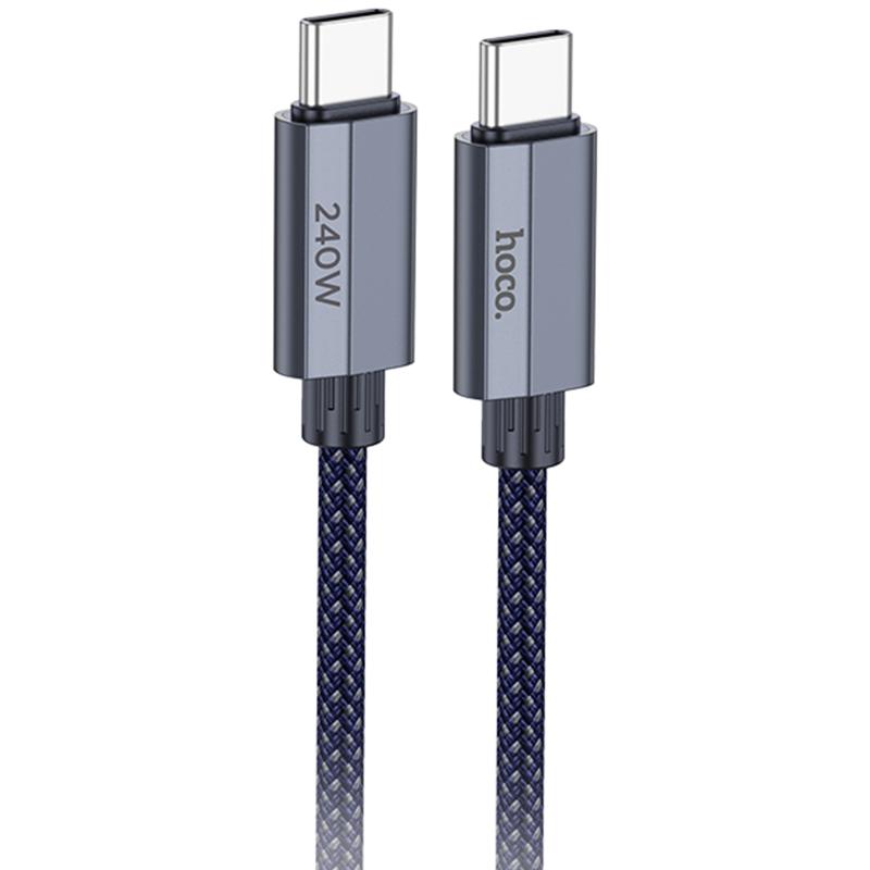 Дата кабель Hoco U134 Primero USB-C → USB-C 240W (1.8 м) Dark Blue