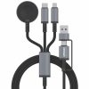 Дата кабель Amaya ACD-330X 6in1 Type-C/USB to iWatch/Lightning/Type-C 100W (1.2m) Black